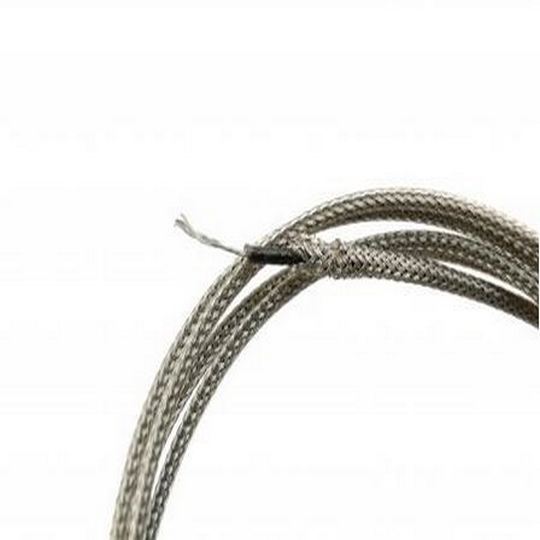 Silver braided Gibson style pickup wire, 16"