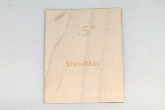 Bolt on guitar neck shim, blank, 0.50 degree