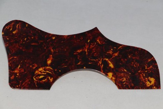 1960s batwing J-45/J-50, celluloid, red-brown tortoise, left-handed