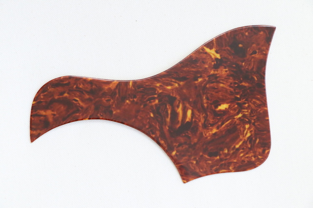 Taylor style version 3 5" pickguard, celluloid, red-brown tortoise