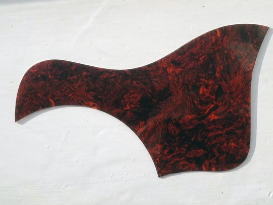 Taylor 5" style, dark red tortoise